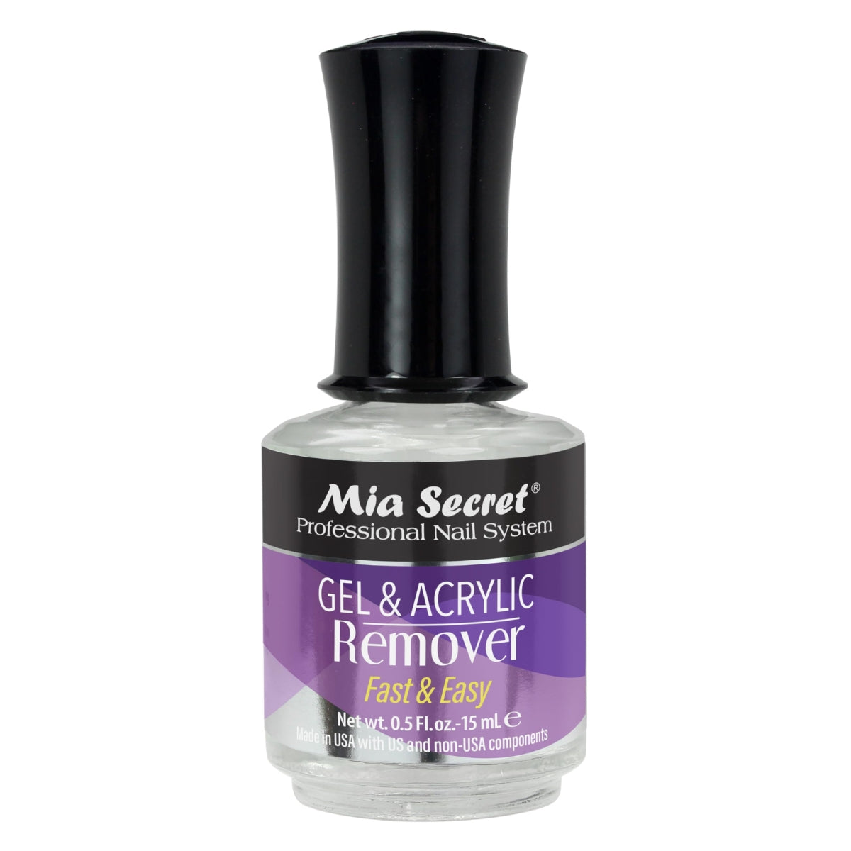 GEL &amp; ACRYLIC REMOVER FAST &amp; EASY 15 ML - MIA SECRET