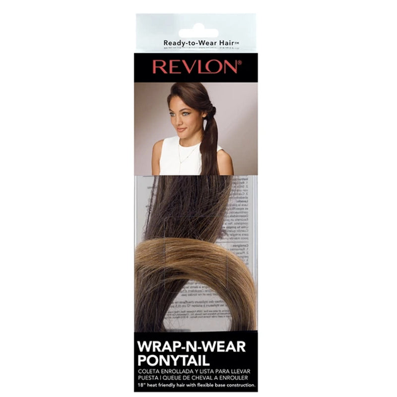 WRAP-N-WEAR WAVY PONYTAIL  MED-BROWN