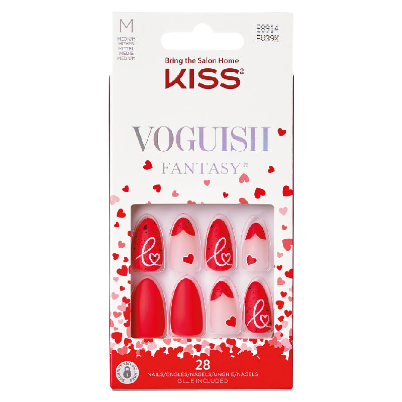 KISS UÑAS VOGUISH FANTASY FV39X VALENTINES