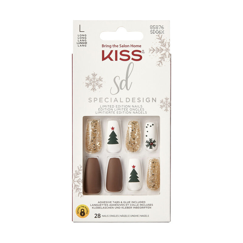 KISS UÑAS POSTIZAS SPECIAL DESIGN LONG SD06X IMPRESS