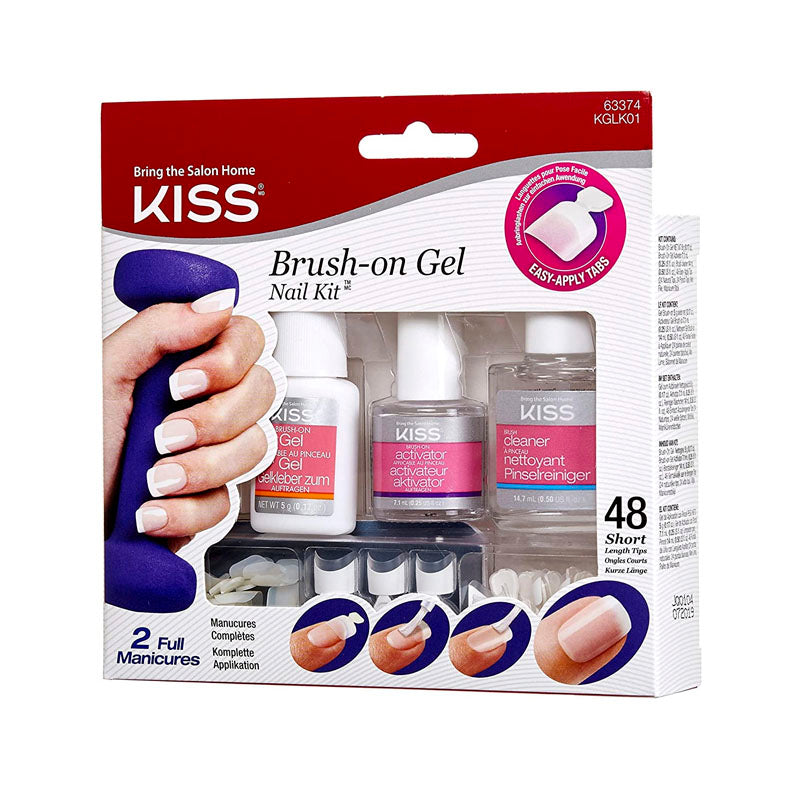 KISS BRUSH ON GEL KIT KGLK01 63374 IMPRESS